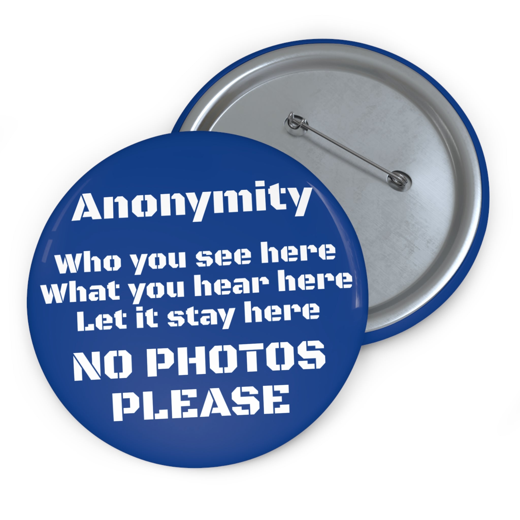 Anonymity Badge Blue