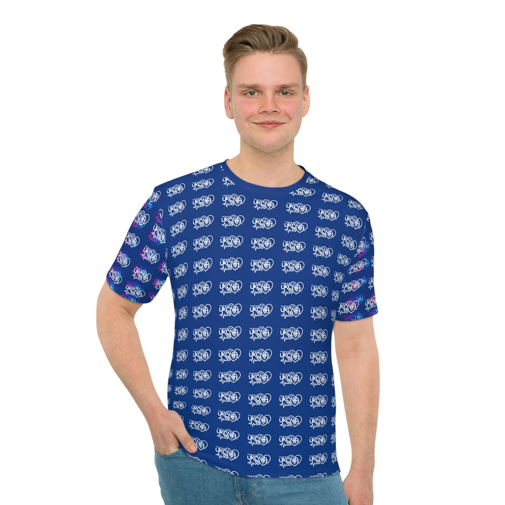 UKCNA Men's Loose T-shirt Blue (AOP)