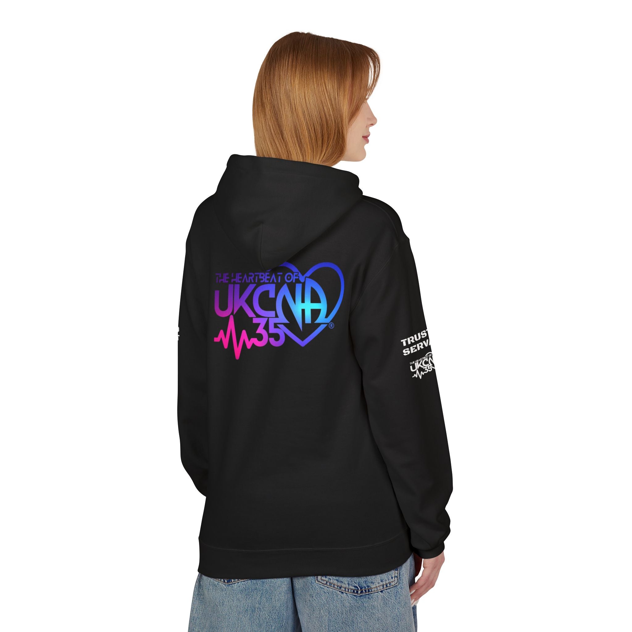 UKCNA TS White and Colour Softstyle Fleece Hoodie
