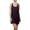 Black Women's Cut & Sew Racerback Dress (AOP)