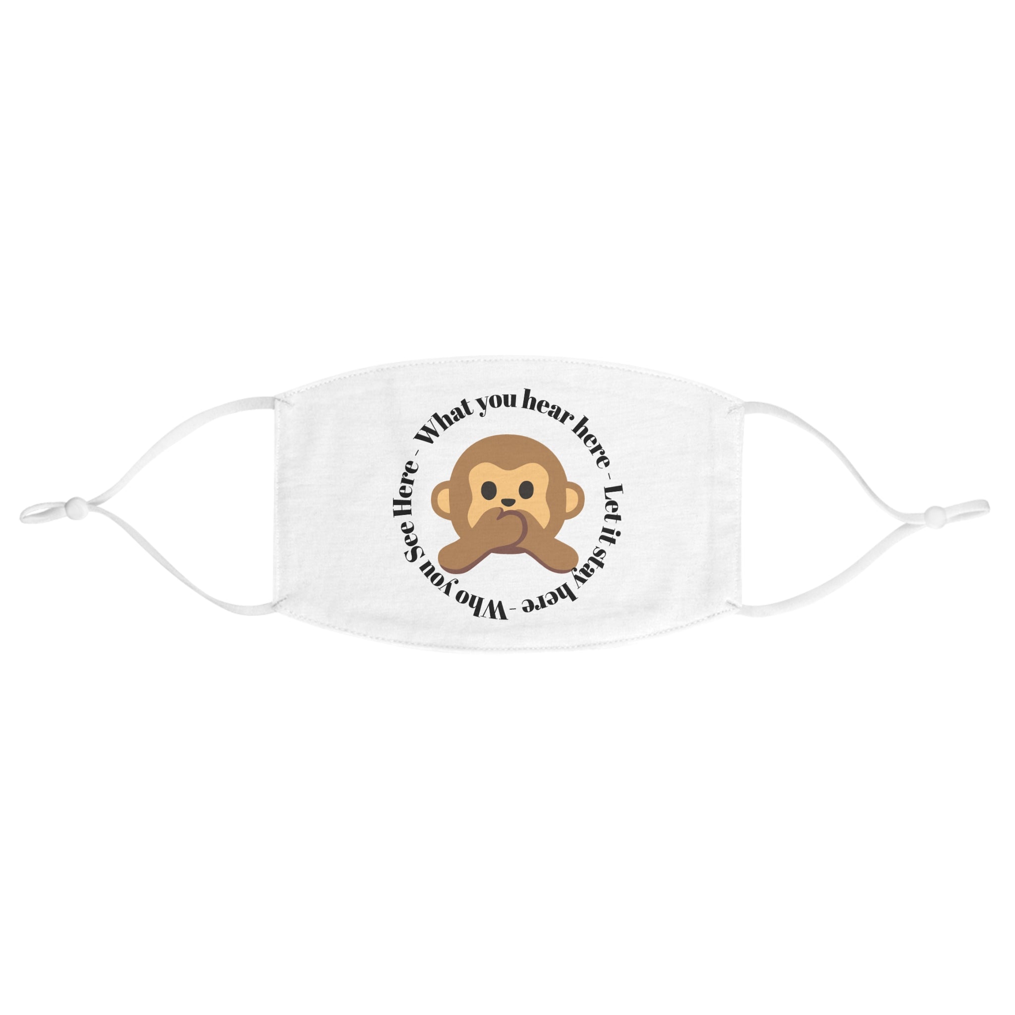 The Anonymity Statement Fabric Face Mask
