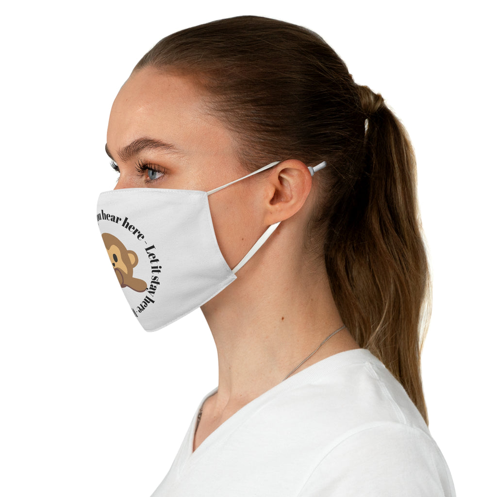 The Anonymity Statement Fabric Face Mask