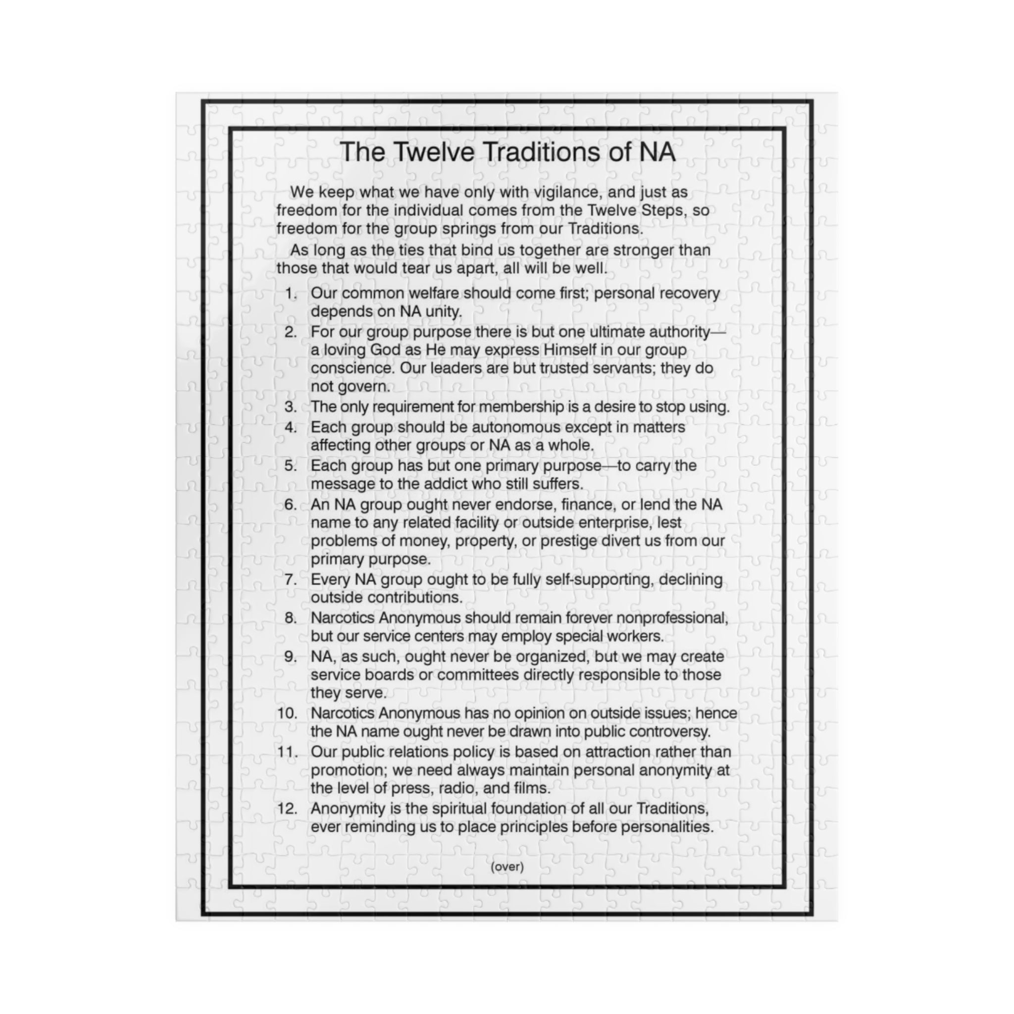 Twelve Traditions Puzzle (110, 252, 520 -piece)