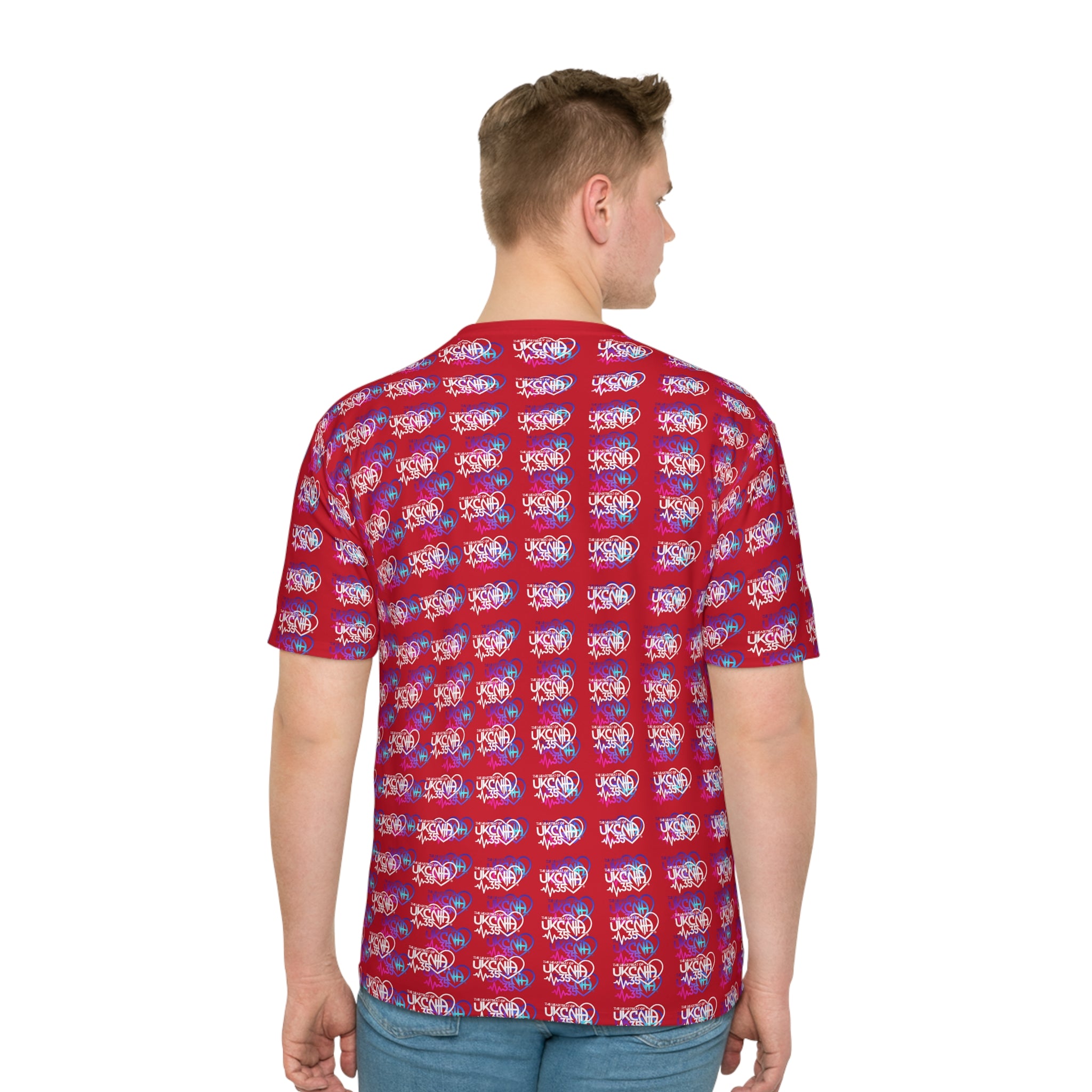 UKCNA Men's Loose T-shirt Red (AOP)