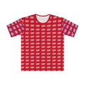 UKCNA Men's Loose T-shirt Red (AOP)