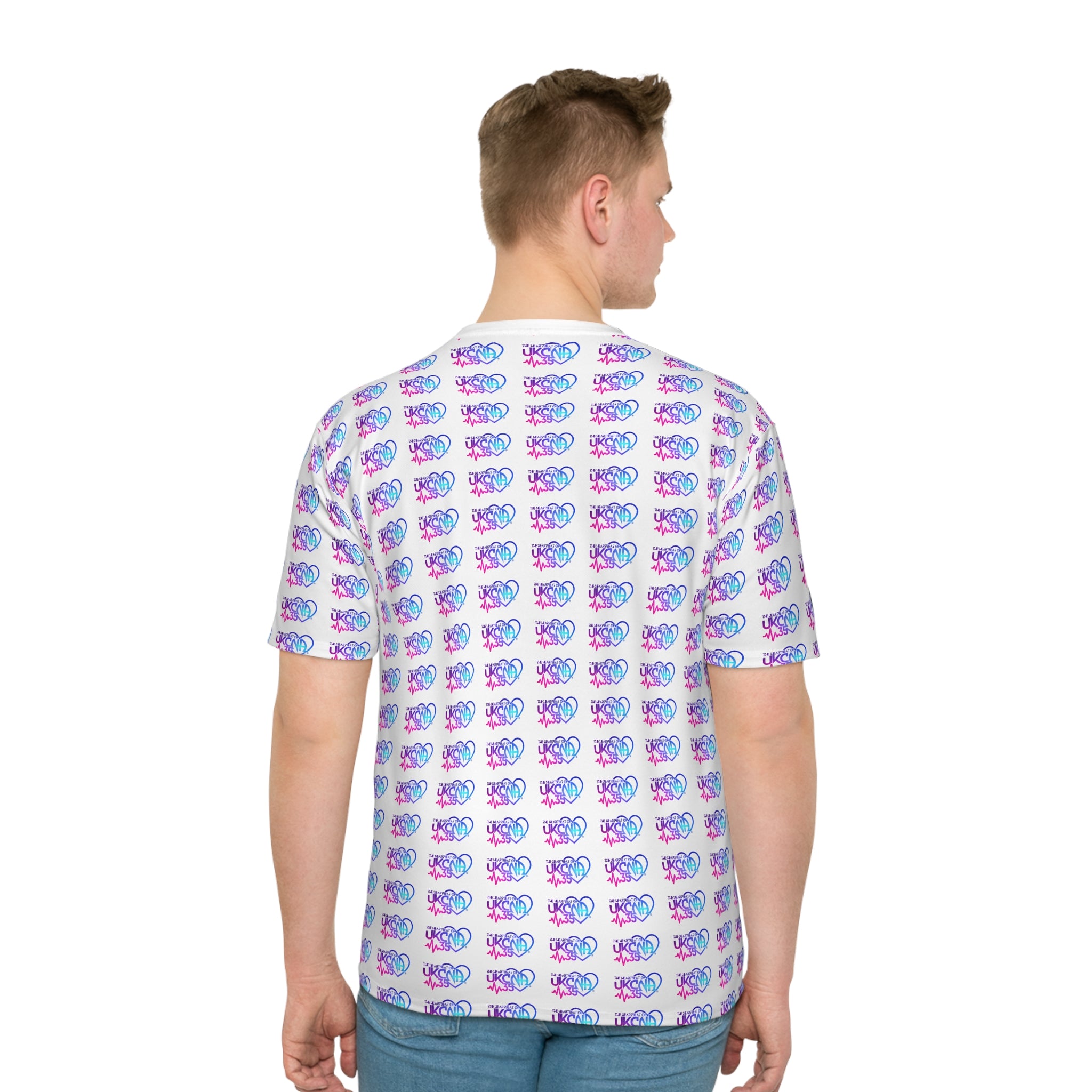 UKCNA Men's Loose T-shirt White (AOP)