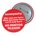Anonymity Badge Red