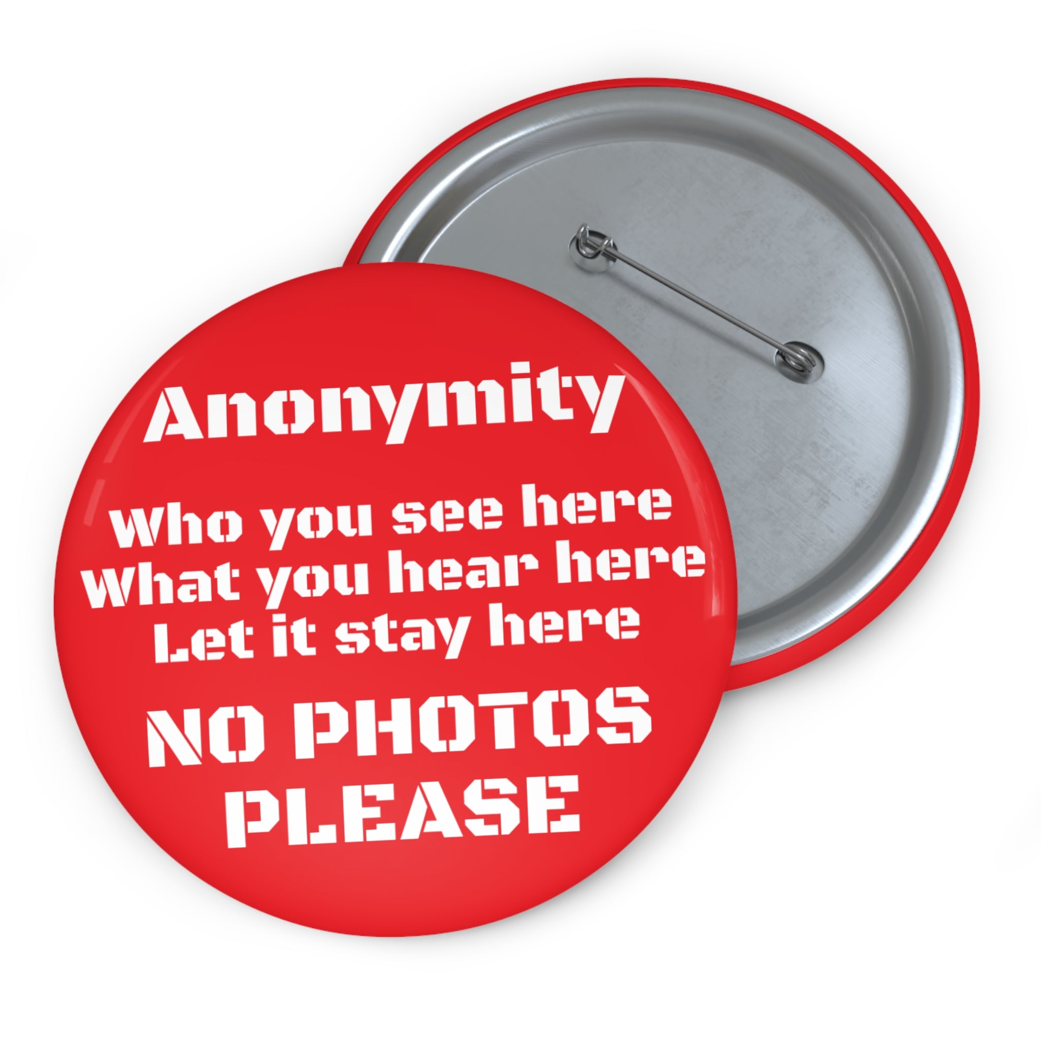 Anonymity Badge Red
