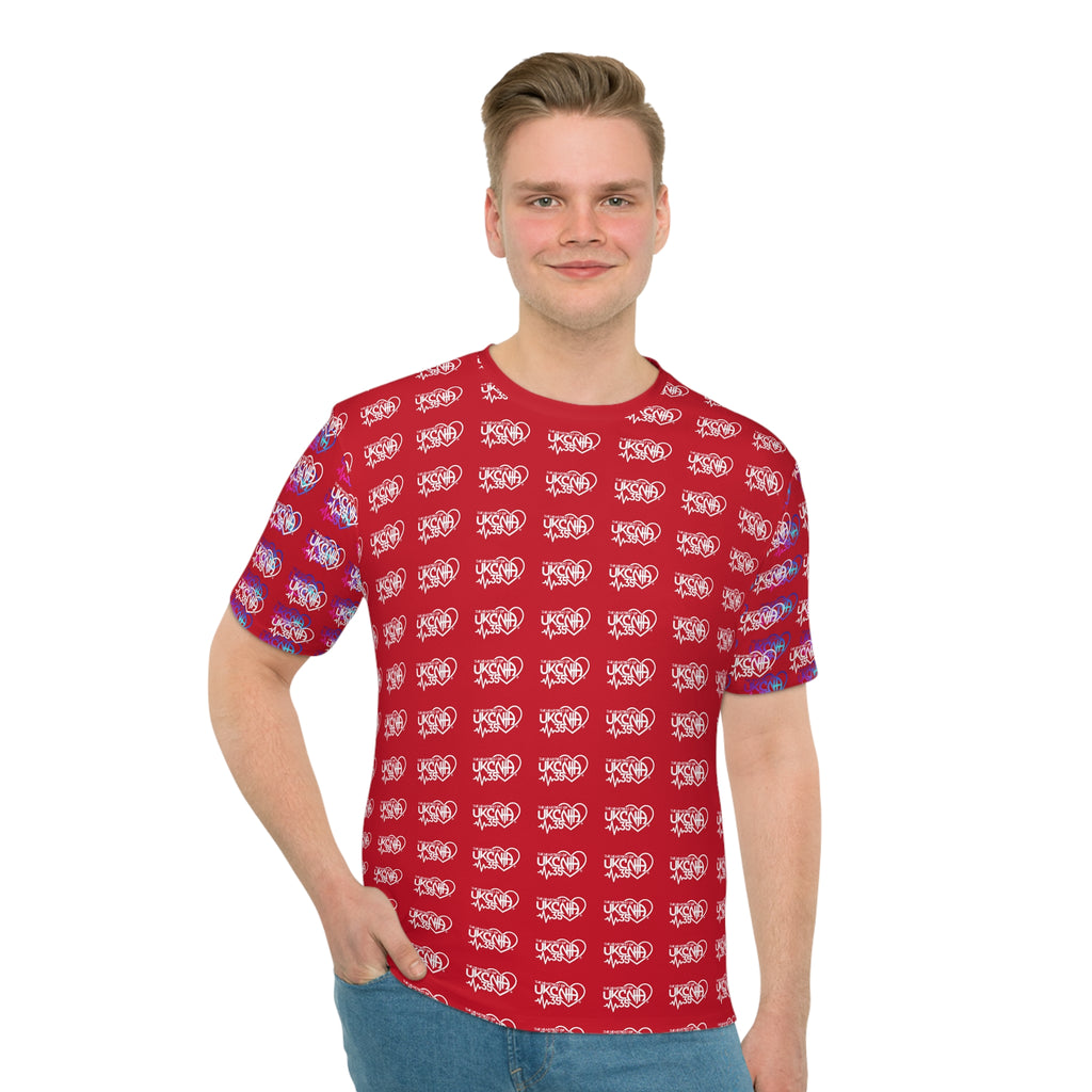 UKCNA Men's Loose T-shirt Red (AOP)